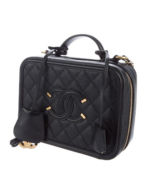 chanel filagree vanity case|chanel filigree vanity case medium.